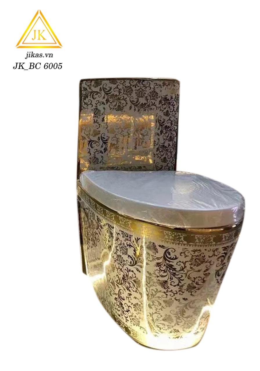 Bồn cầu liền khối JIKAS vàng 6005